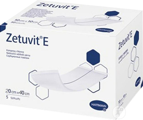 Hartmann Zetuvit E Steril 20x40cm 5 Pièces
