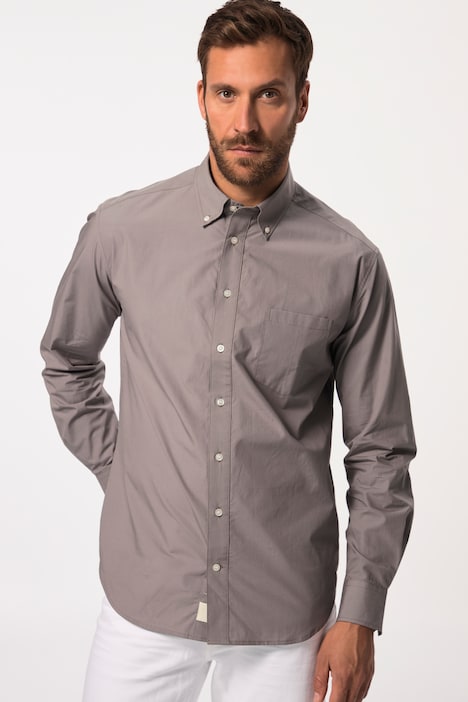 JP AWARE Hemd, Langarm, Buttondown-Kragen, GOTS zertifizierte Biobaumwolle