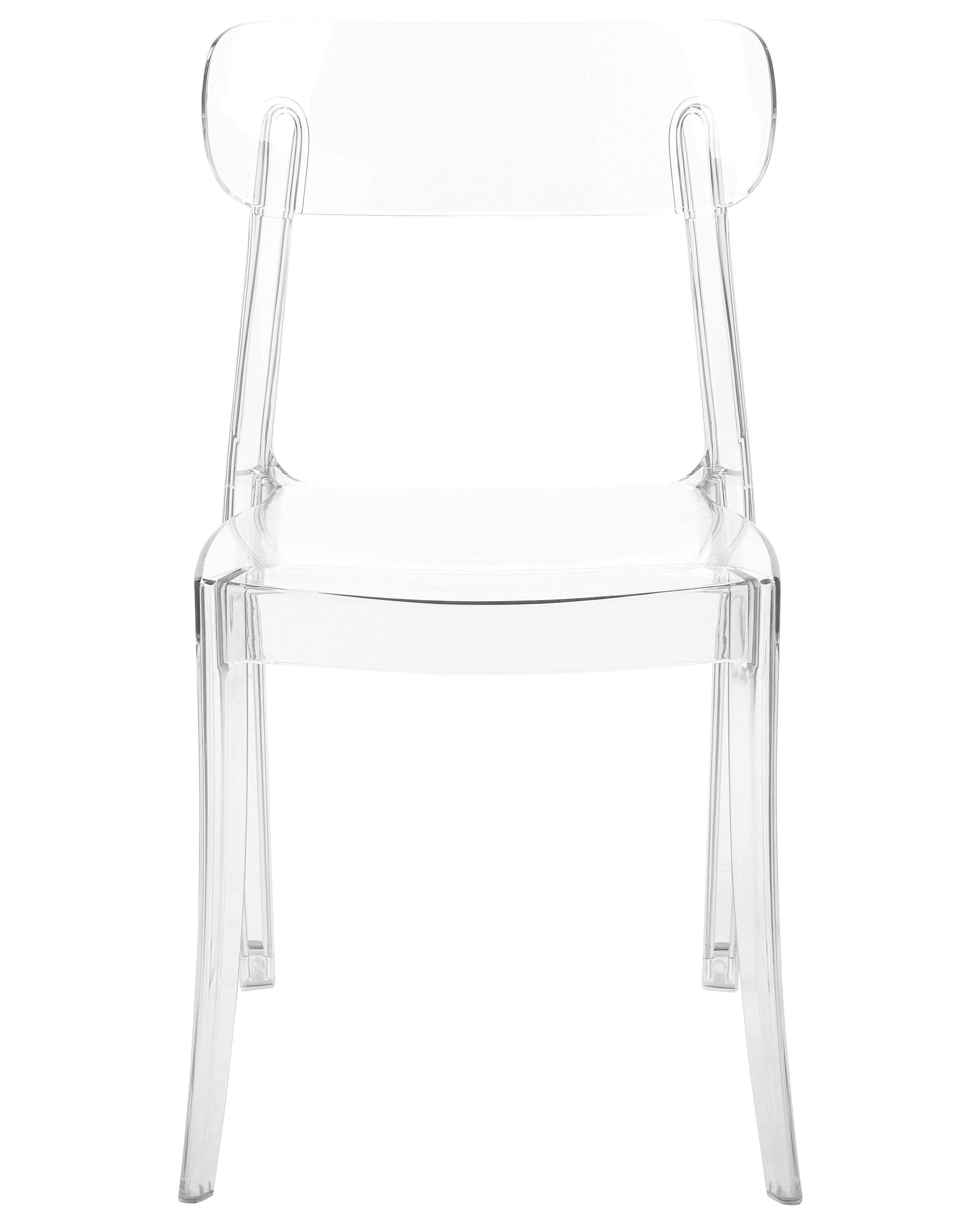 Set van 2 eetkamerstoelen COVINGTON Transparant