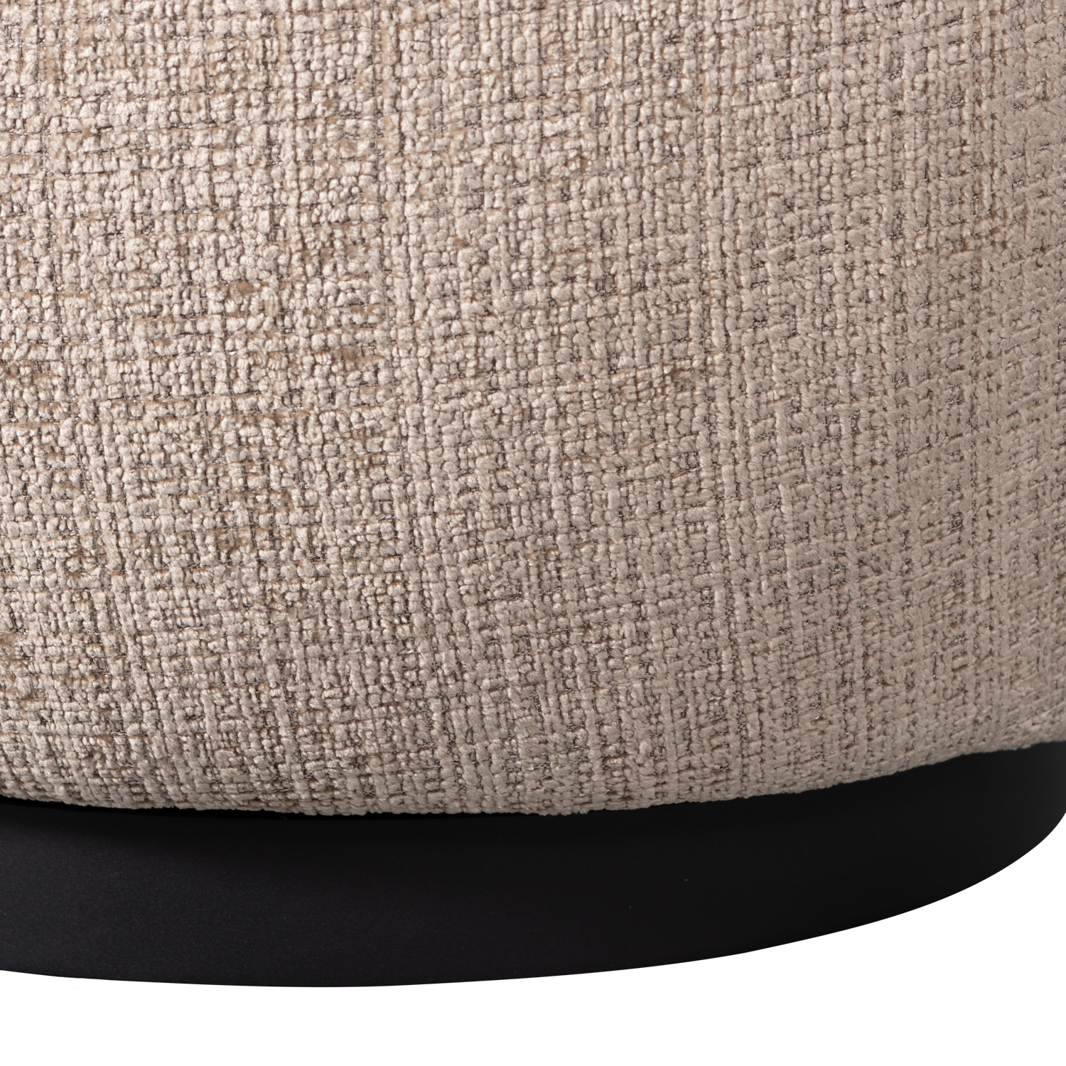 WOOOD Woolly Draaifauteuil - Zand Chenille