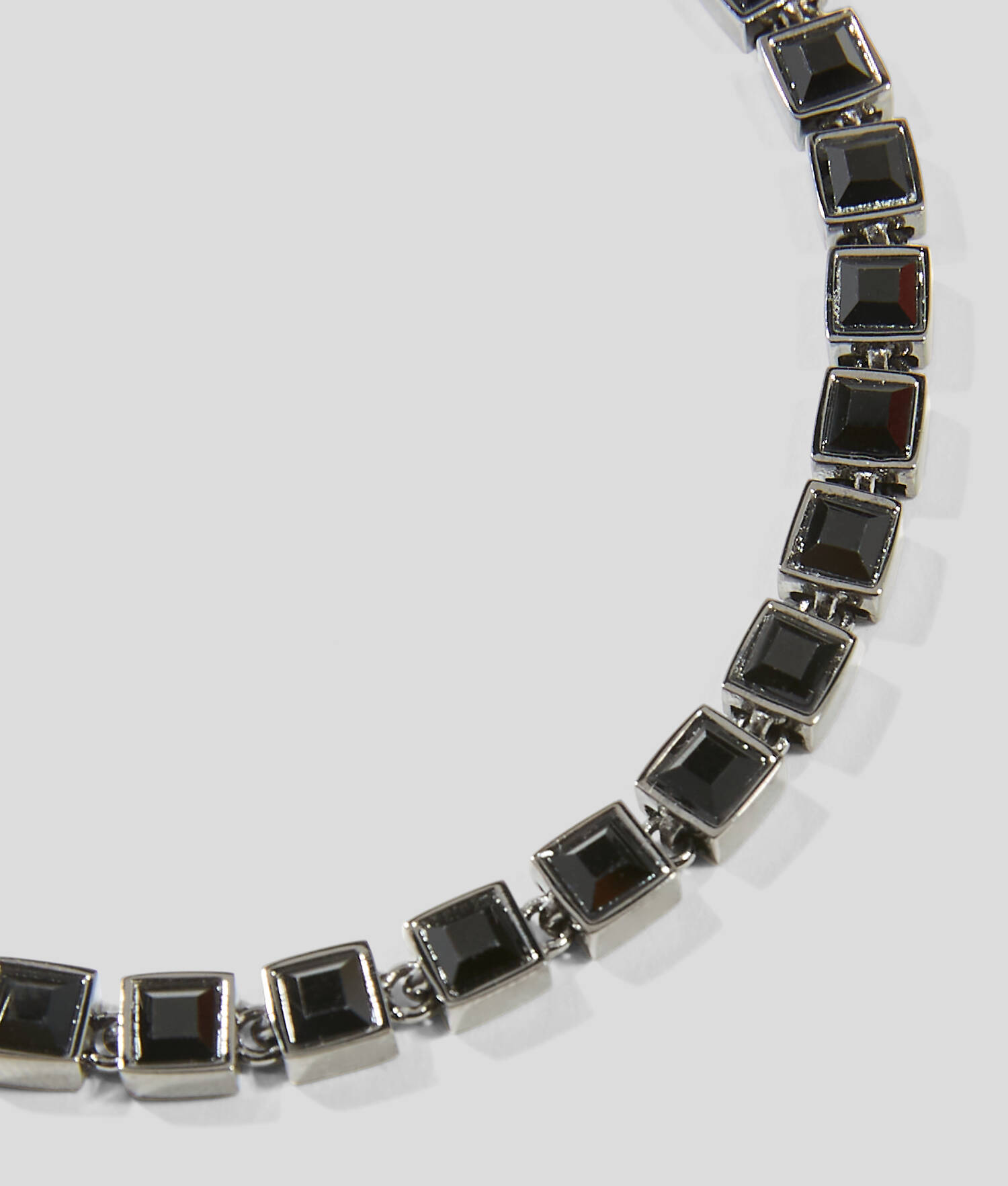 Bracelet de cristaux noirs - Bronze