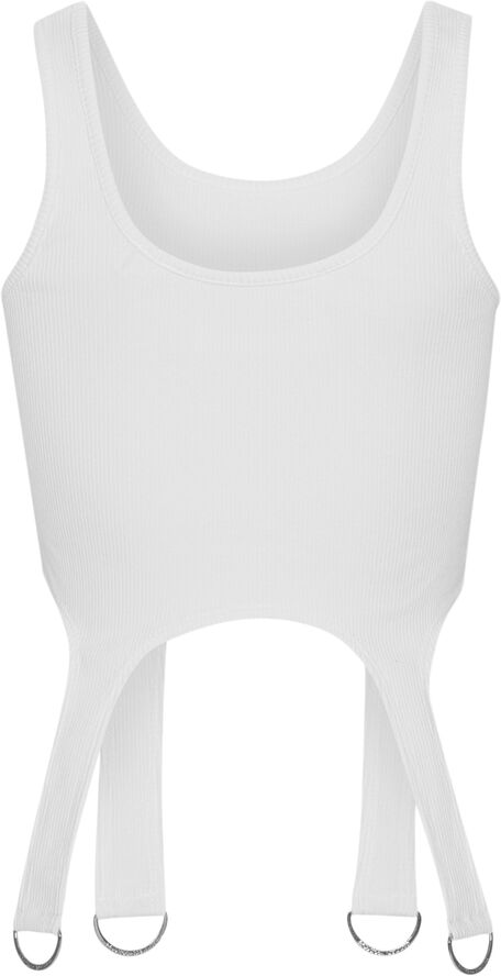 Cannari Concept Rib Top W. D-Rings Bright white