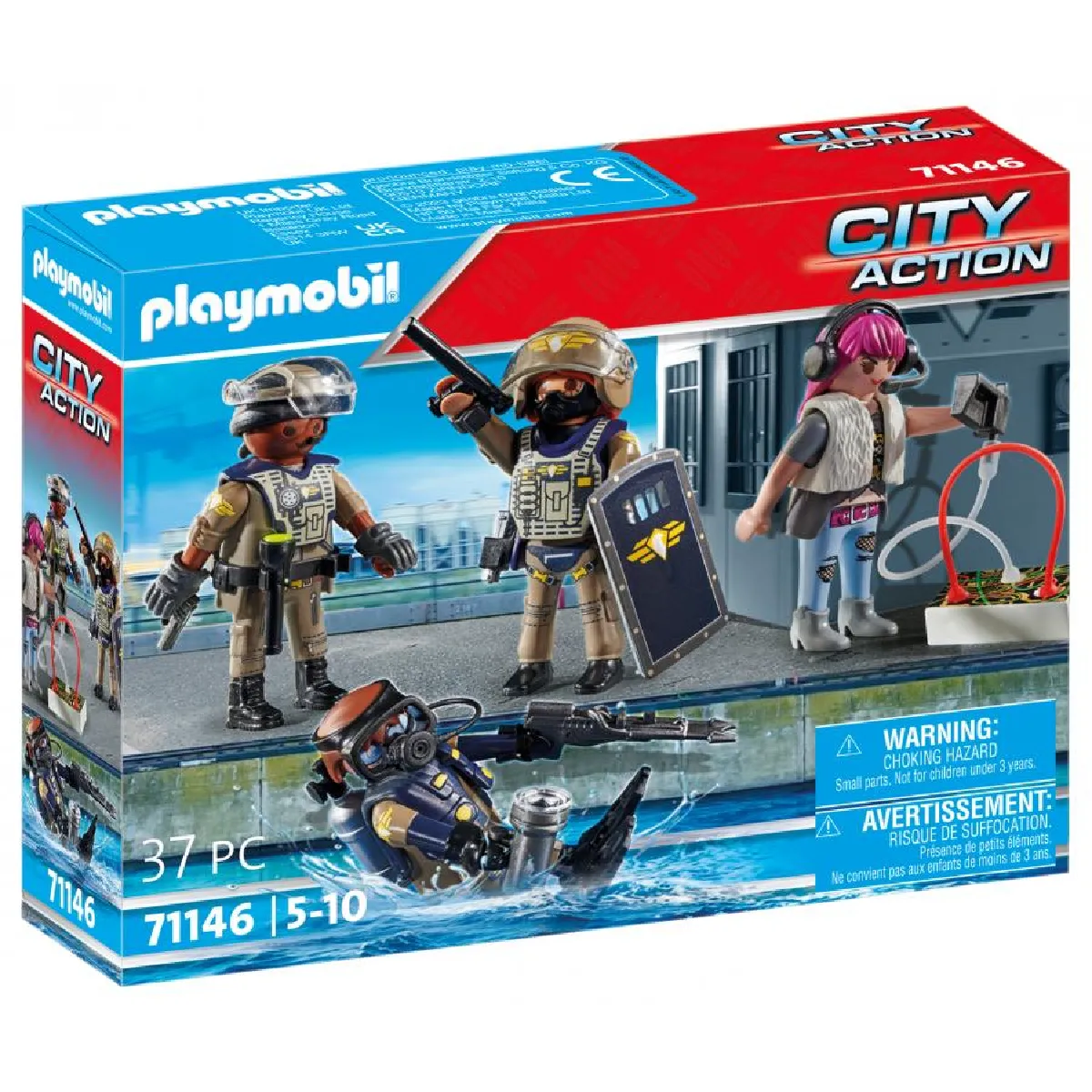 Playmobil® Playmobil 71146 Équipe forces spéciales avec bandit