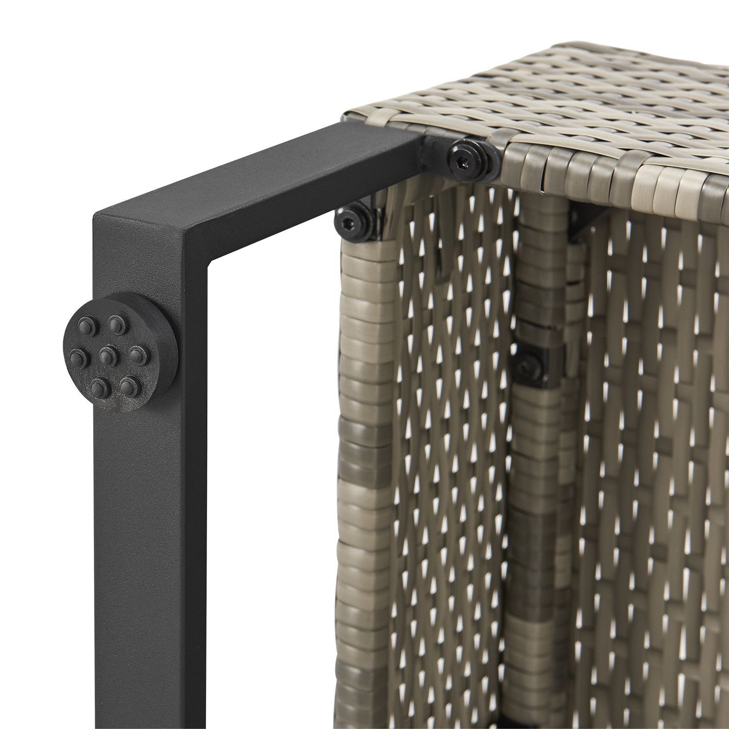 Juskys Santorini Polyrotan Modulair Loungeset - Grey