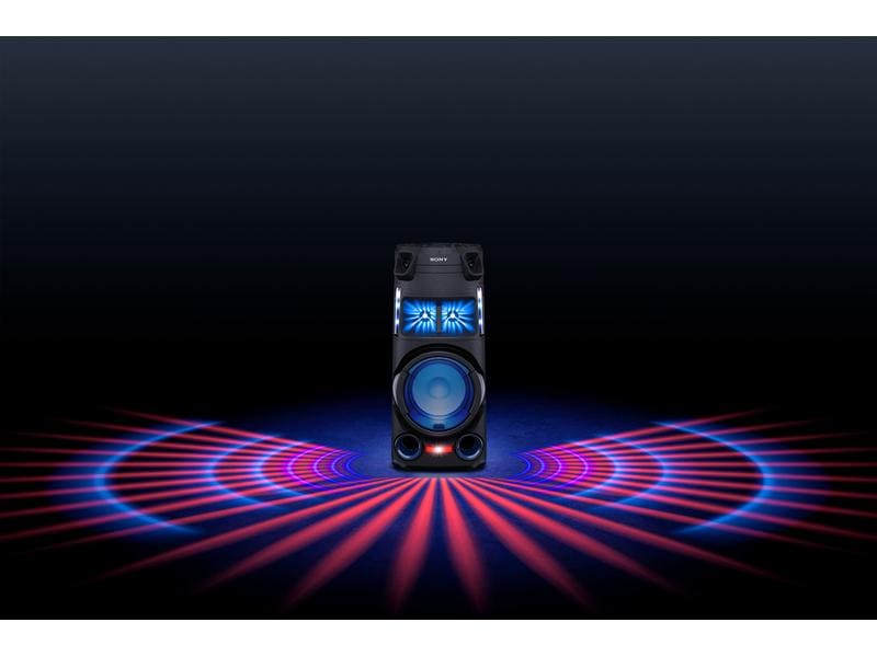 Sony Musik-System MHC-V43D Schwarz Leistungsstarkes Audiosystem mit Bluetooth