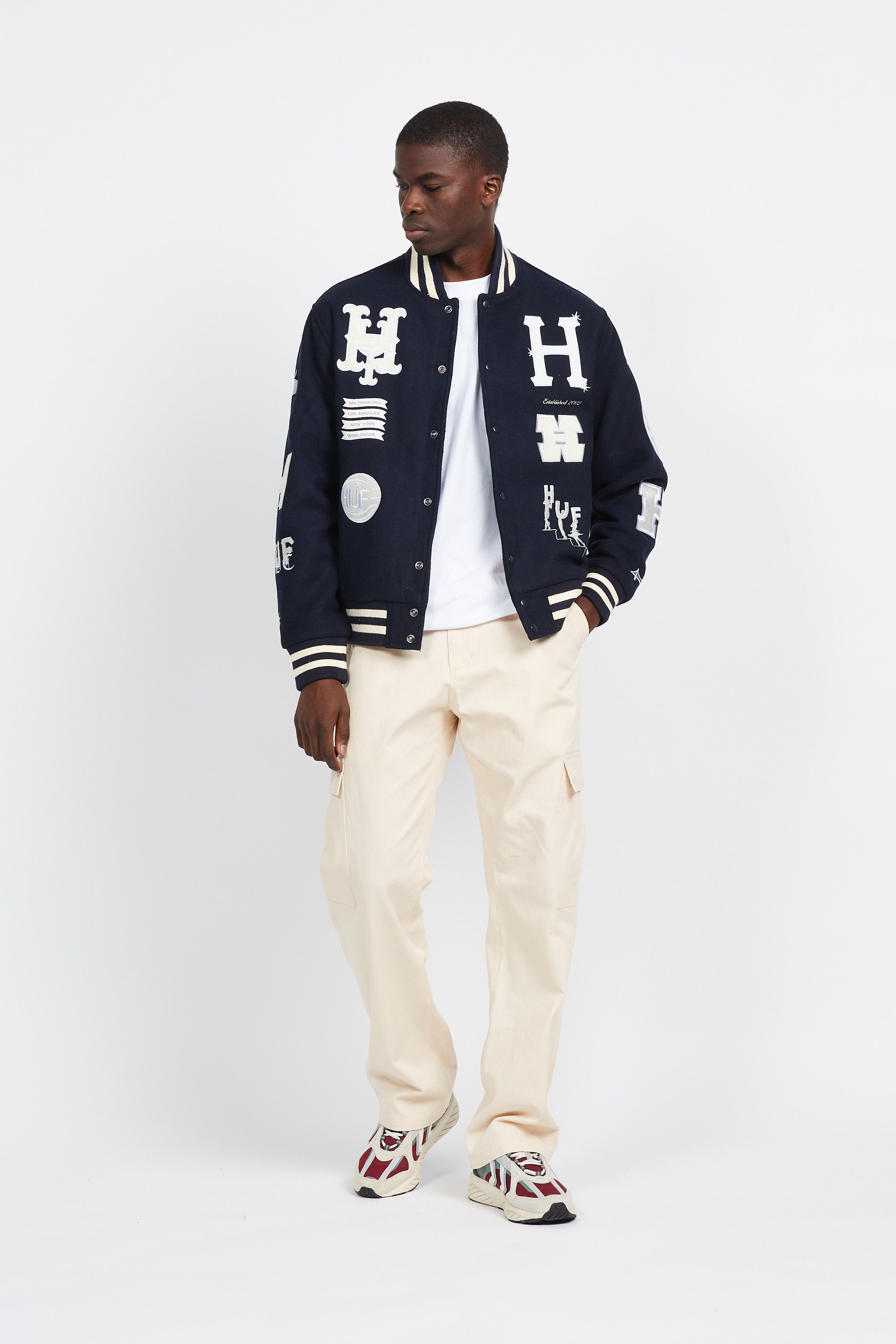 HUF Bomber 20 YEAR CLASSIC Bleu