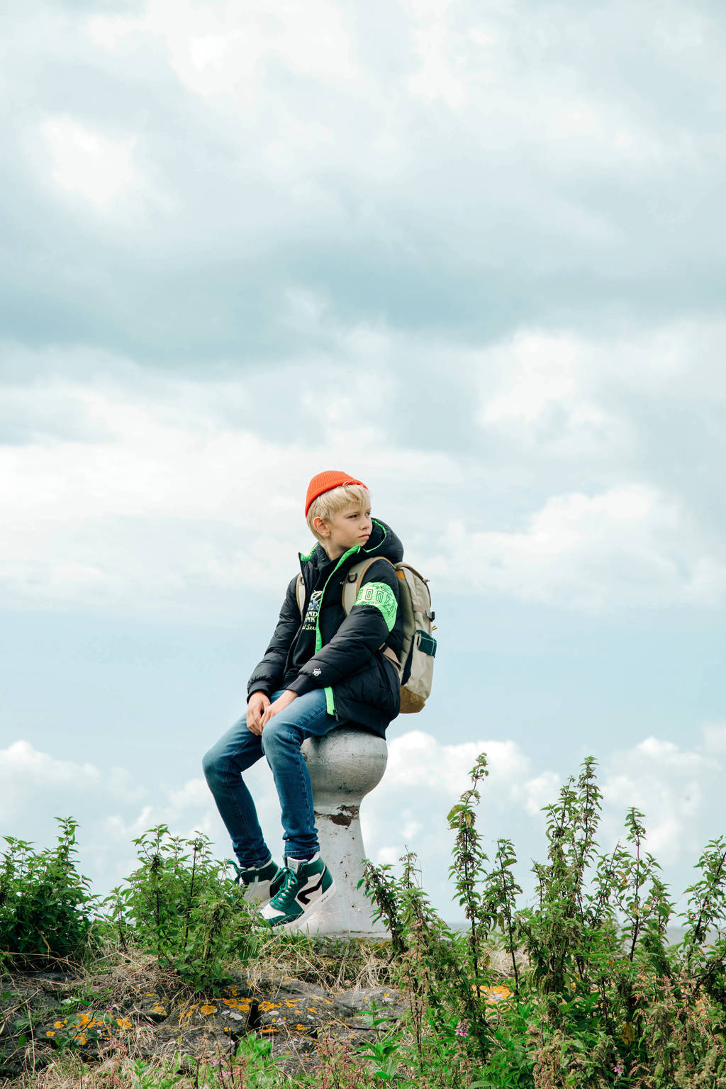 Me & My Monkey gewatteerde winterjas Niels zwart