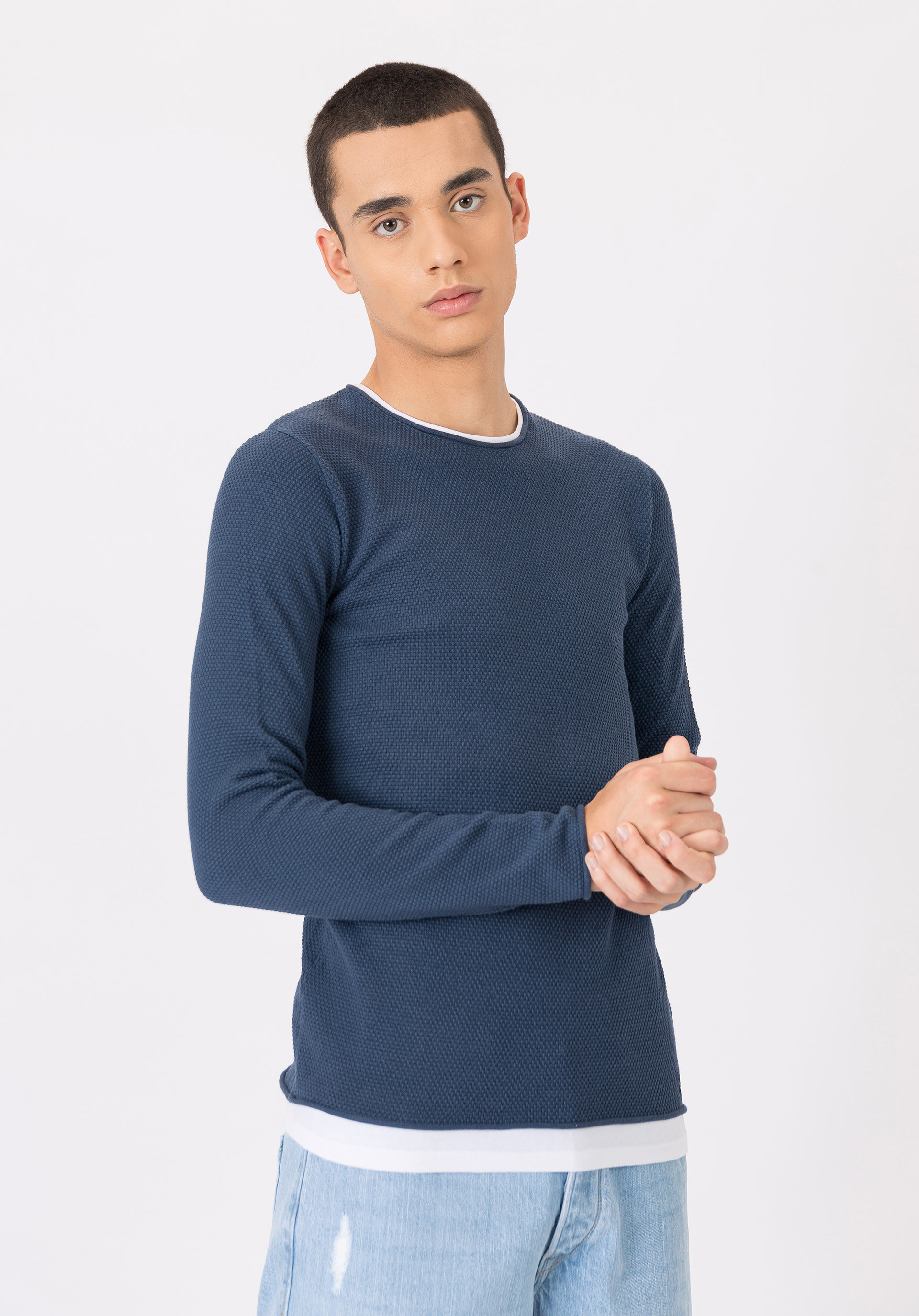Camisola Combinada Textura