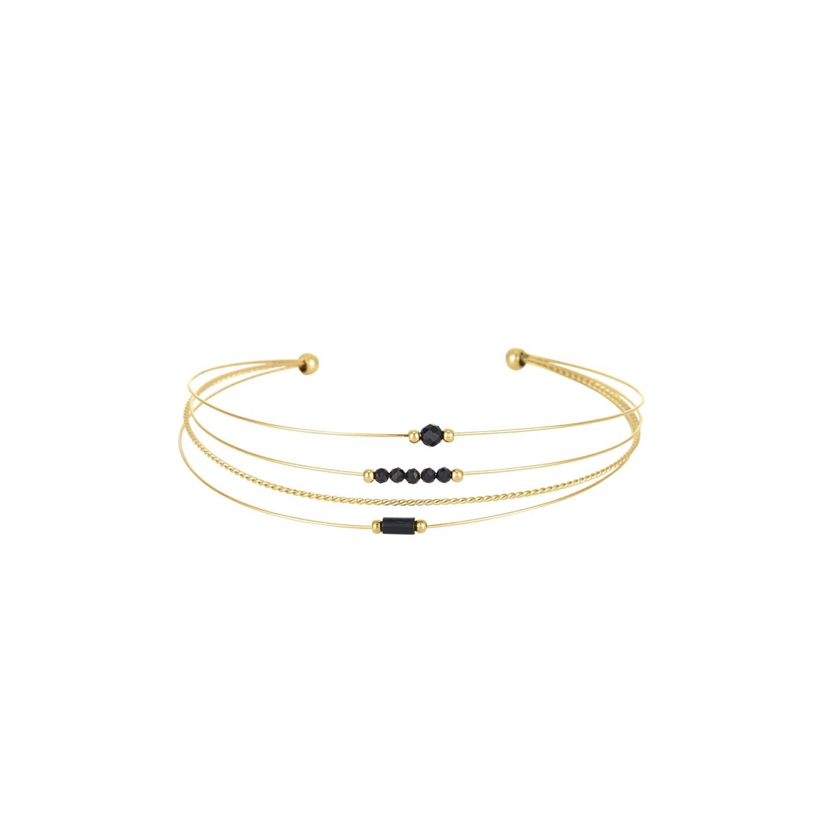 Jonc Isa Pierres Obsidienne
