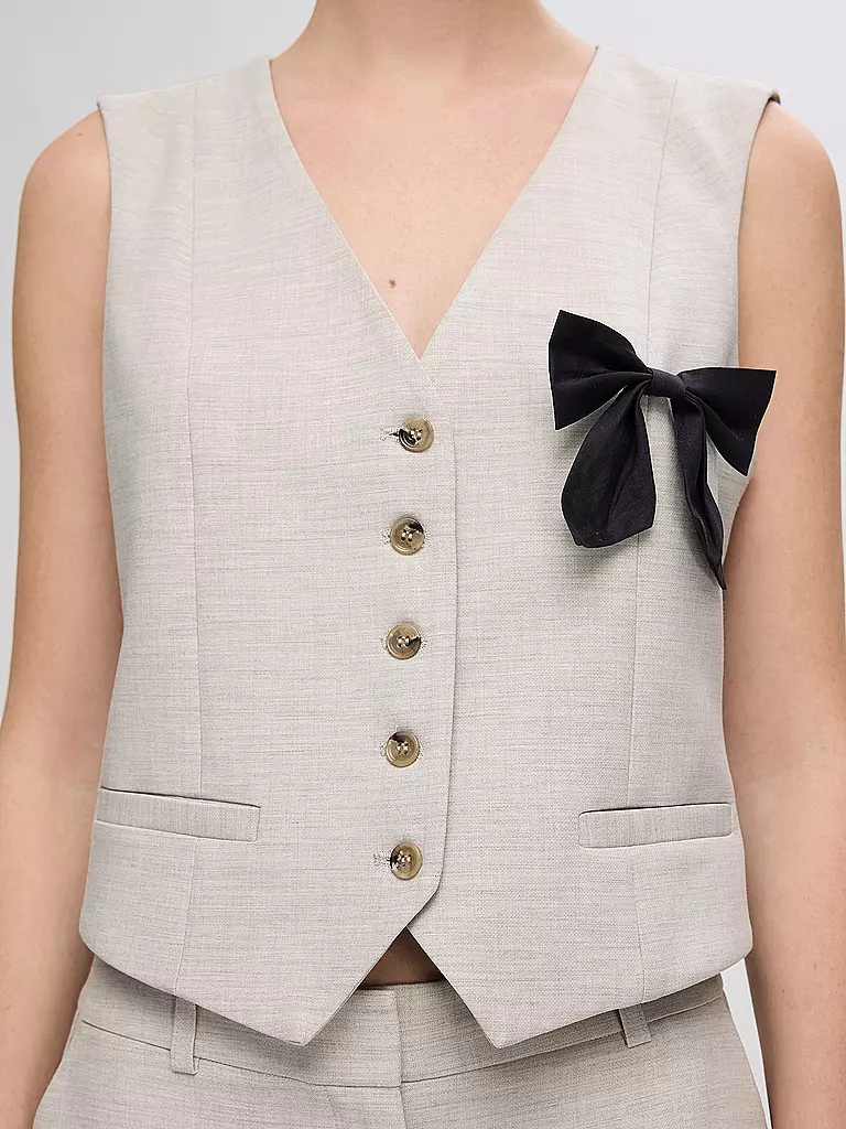 SELECTED FEMME Gilet SLFRITA hellgrau