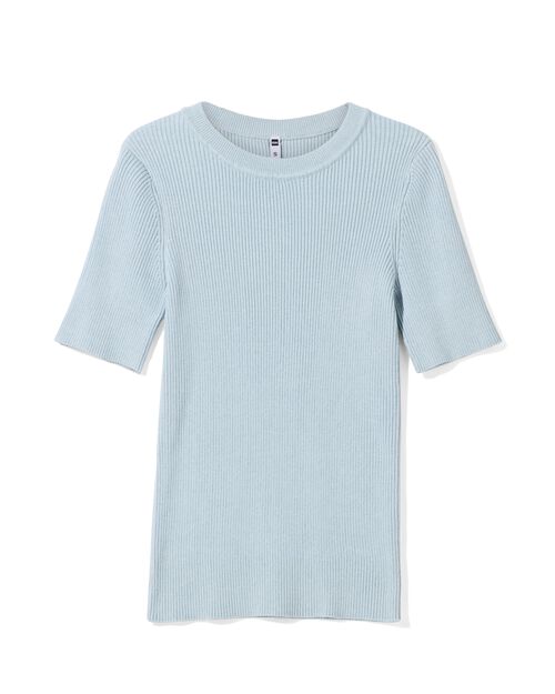 damestrui Louisa rib bleu clair