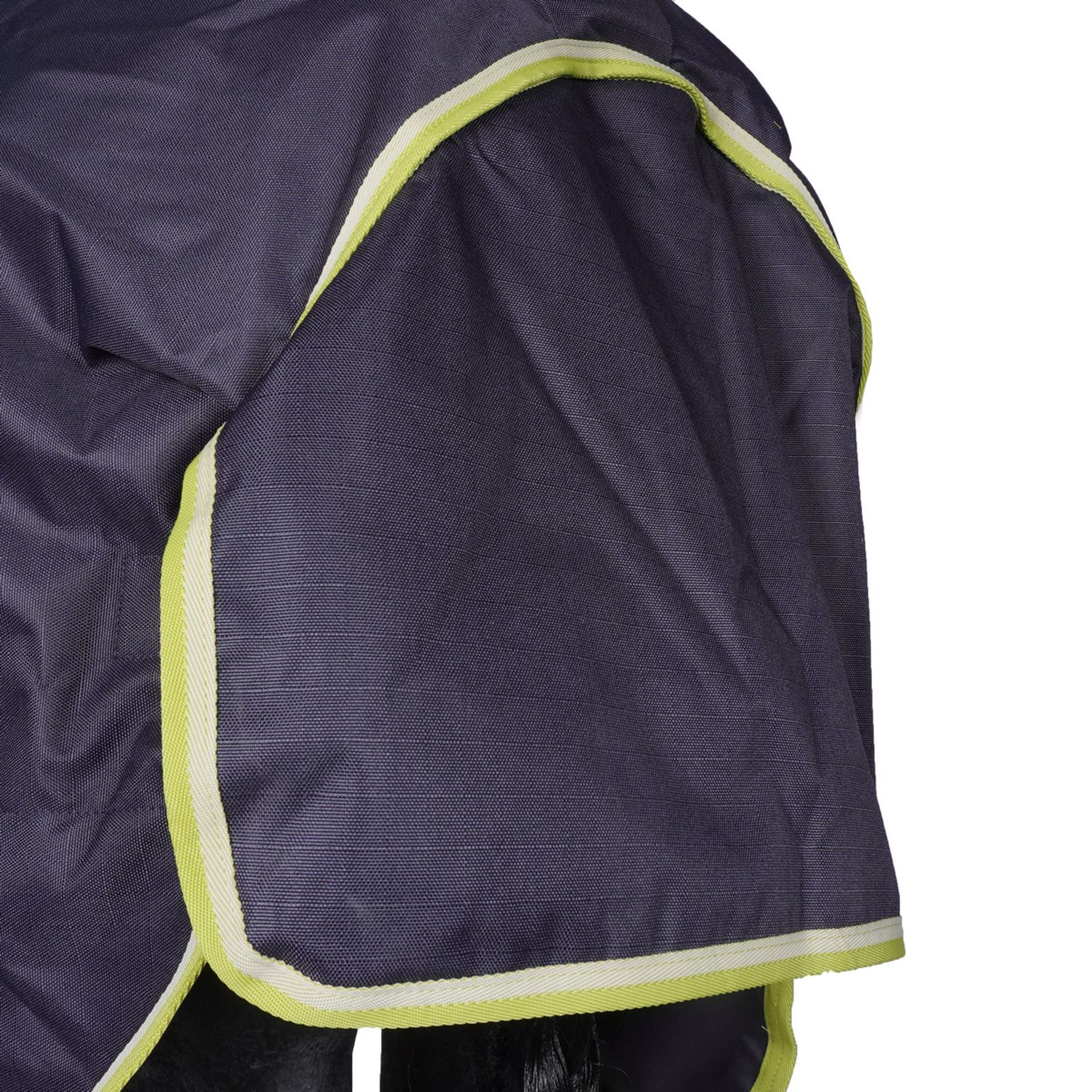 Bucas Oasis Turnout Neck 100g Dark Grey/Lime