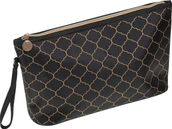 AURI_Art Deco cosmetic expandable long bag