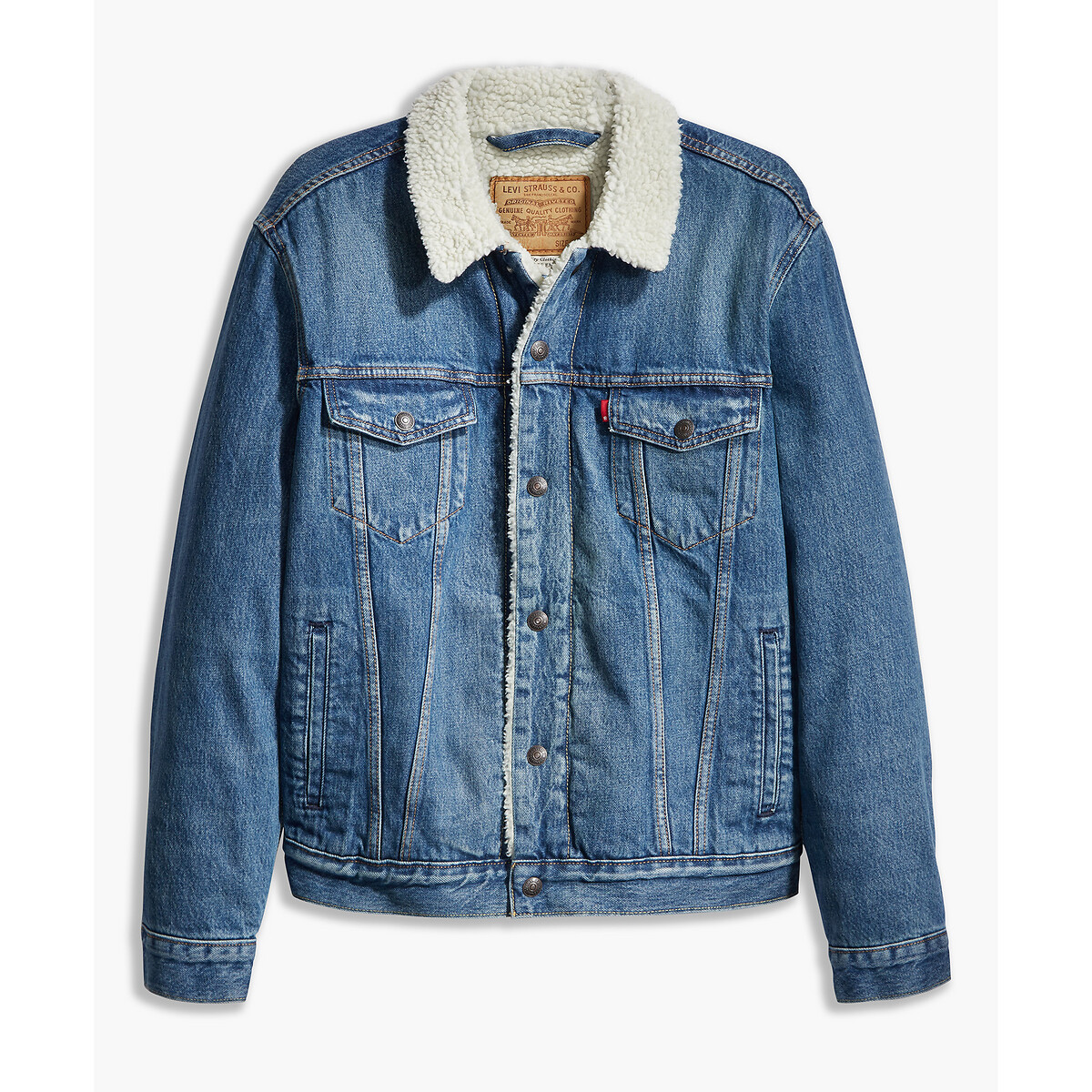 Cardigã jeans Levi's forrado com Sherpa