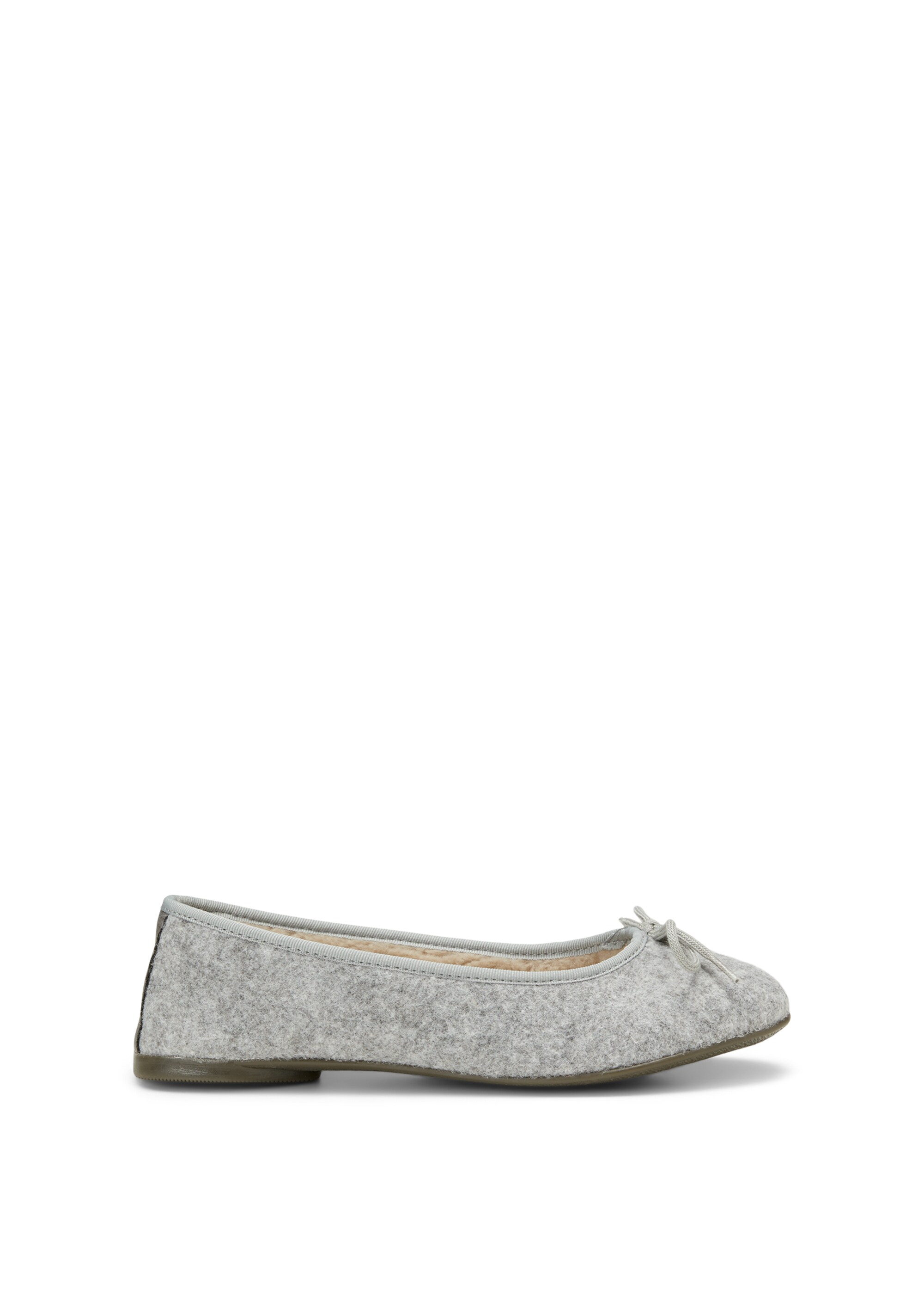 Ballerina-Hausschuhe mit flauschigem Teddyfutter