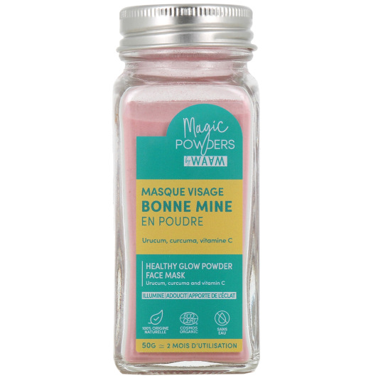 Waam Magic Powders masque bonne mine - Teint terne, peau fatiguée