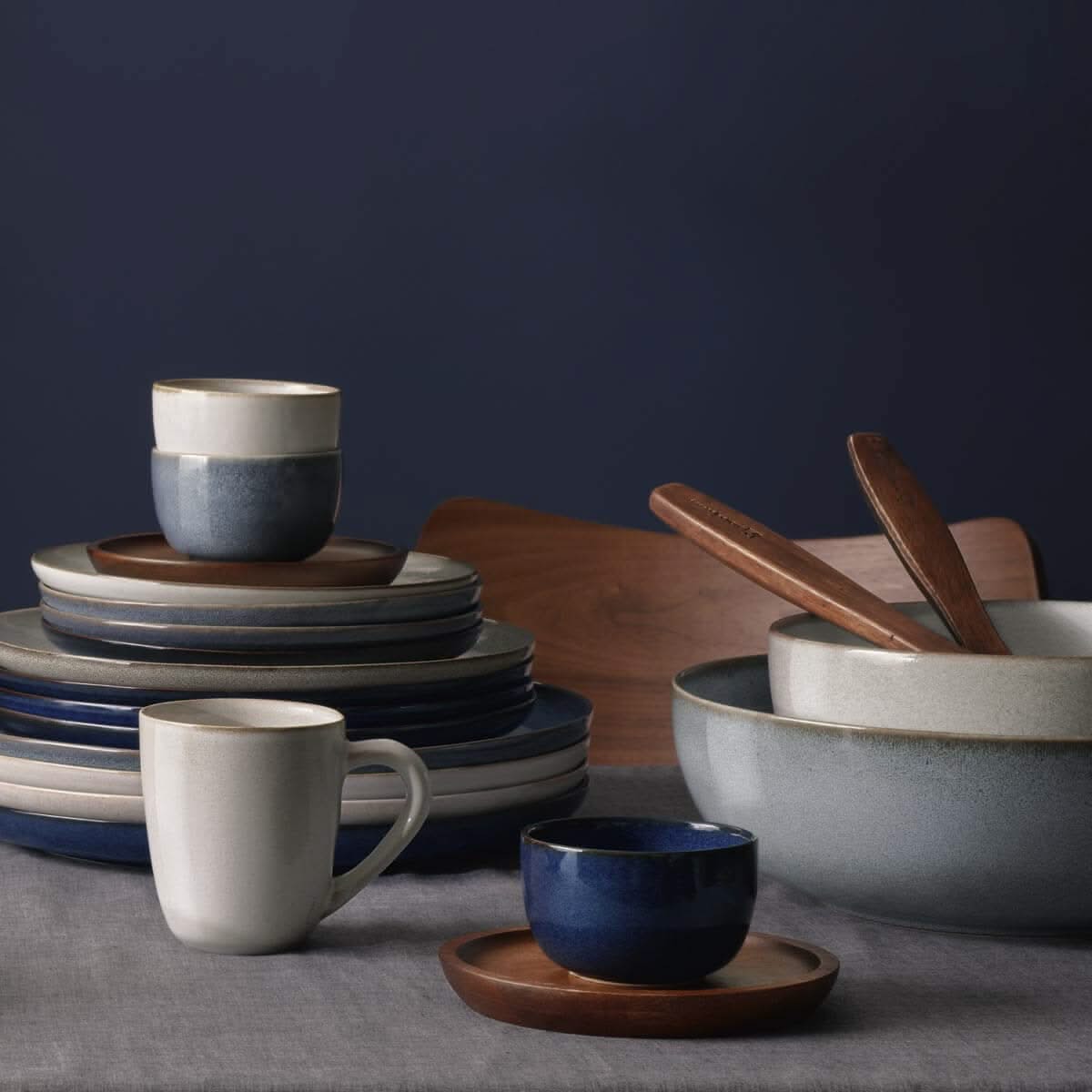 ASA Selection Diepe Borden Saisons Denim Ã¸ 21 cm - 4 Stuks