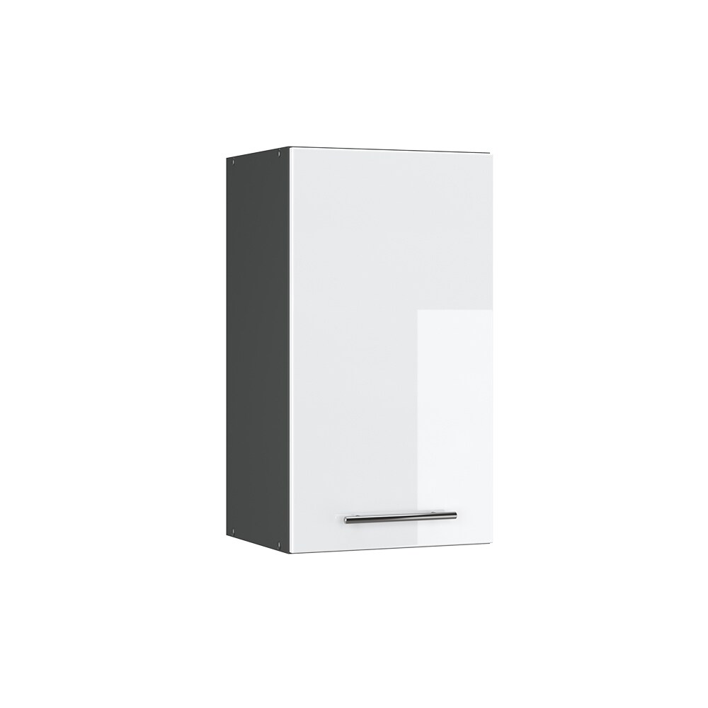 VICCO Hängeschrank 40 cm Weiß Hochglanz Küchenschrank Hängeschrank Küchenzeile Fame-Line