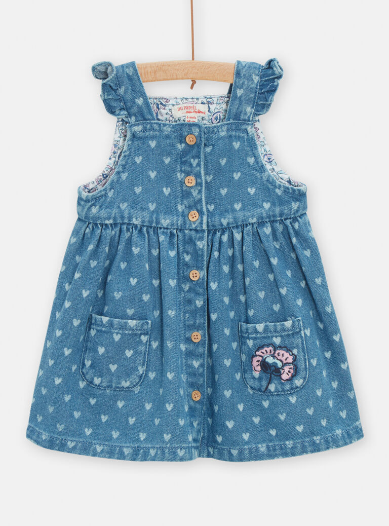 Robe en denim pour bébé fille