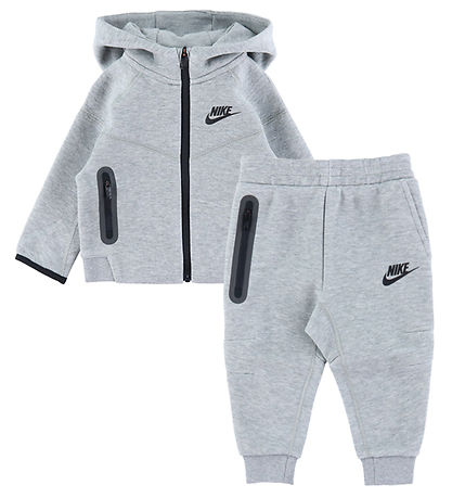 Nike Sweats?t - Cardigan/Sweatpants - Grey Heather