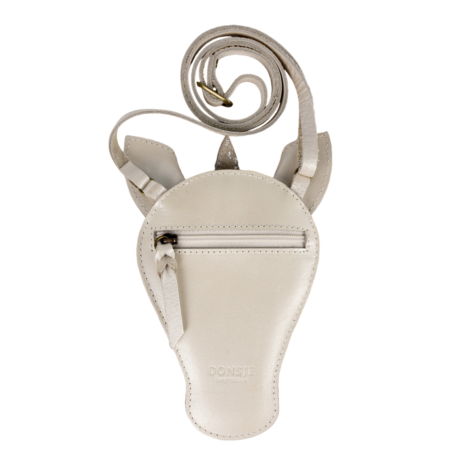 Tasche Unicorn Off White Metallic Leather
