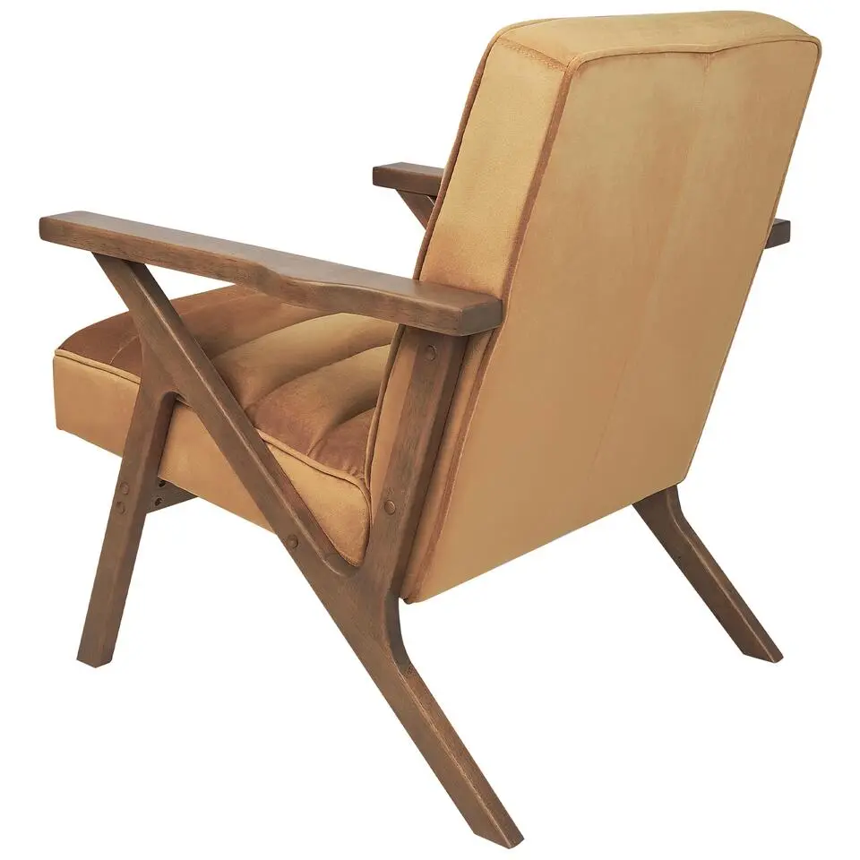 KISA - Fauteuil - Bruin - Fluweel