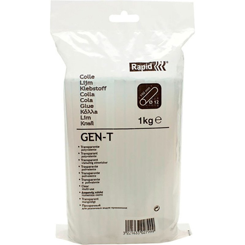 Bâtons de colle 12 mm Rapid GEN-T - Sachet de 1 kg