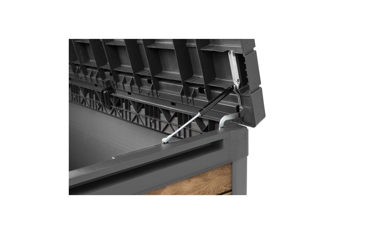 Deckbox 100 - Ashwood 122.9 x 62.1 x 70.6 cm Anthrazit<br>Gartenbox für Stauraum im Aussenbereich