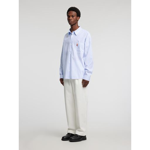 Annarr Volund-Poplin Charlie Brown Skjorte, Bright White, XL