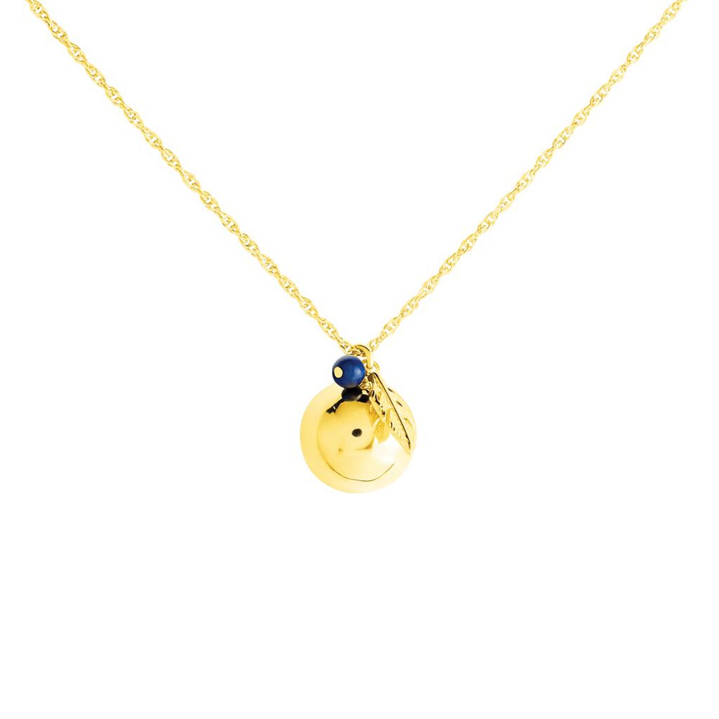 Collier My Bola Acier Jaune Aventurine