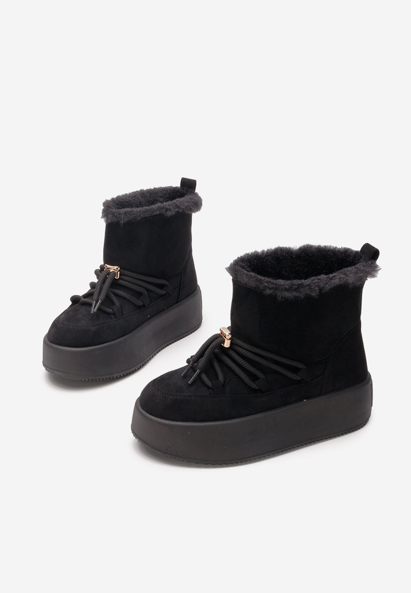 Bottines à plateforme noires Carmelle