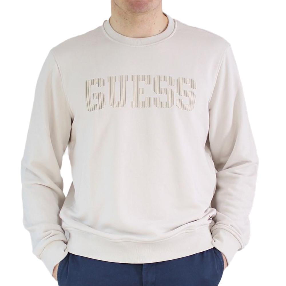 Guess Sweat Beige Homme Guess Beau Cn Fleece