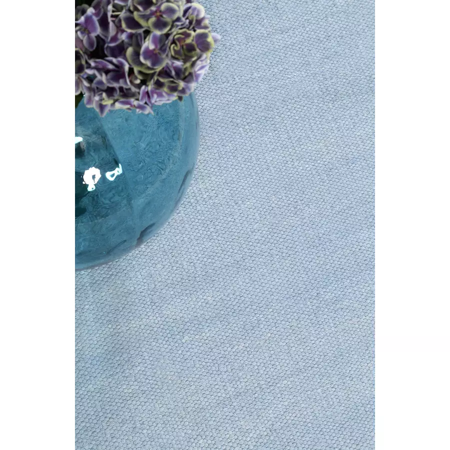 Esprit Kelim Teppich Rainbow Kelim hellblau