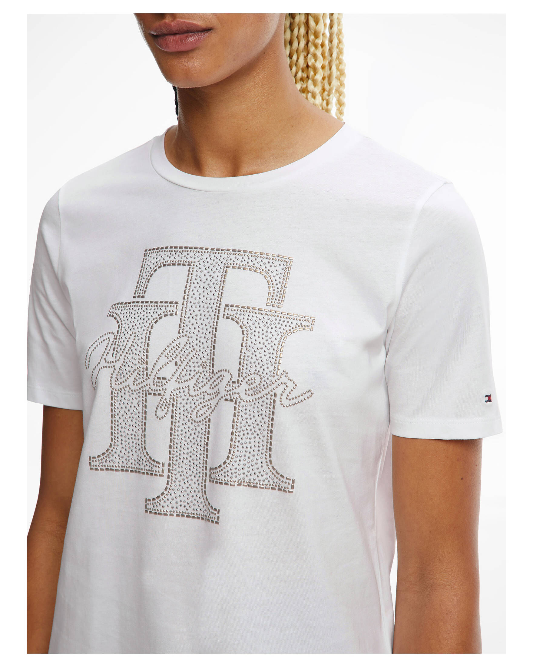 Tommy Hilfiger| Damen T-Shirt REGULAR TH CHRYSTAL