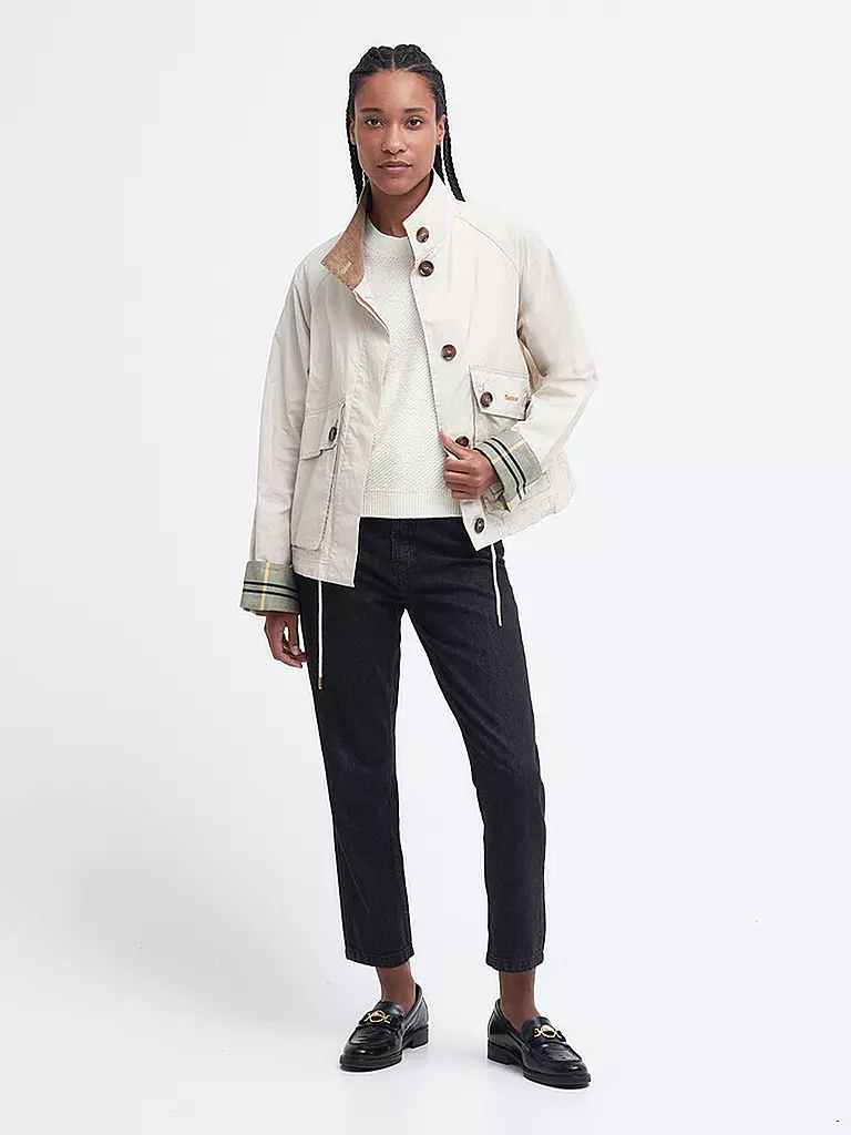 BARBOUR Jacke CROWDON SHOWERPROOF creme