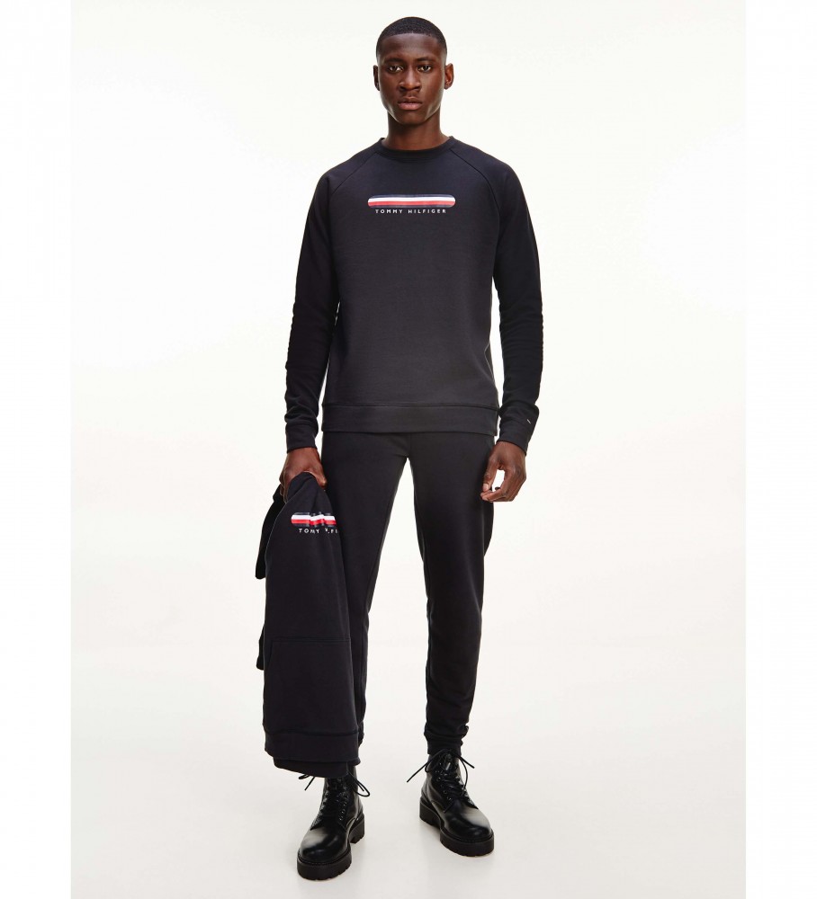 Moletom Tommy Hilfiger Seacell com logo - Preto