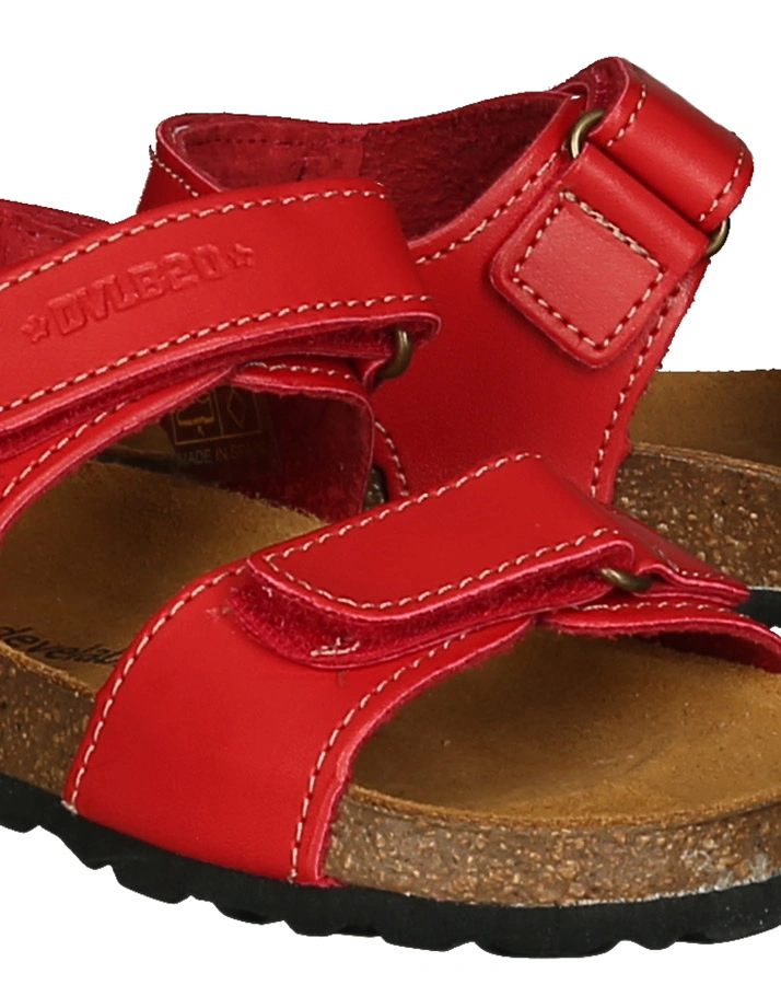 Leder-Sandalen FREJA in rot