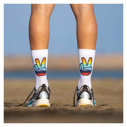 Chaussettes Sporcks Hands up Blanc / Multicolore