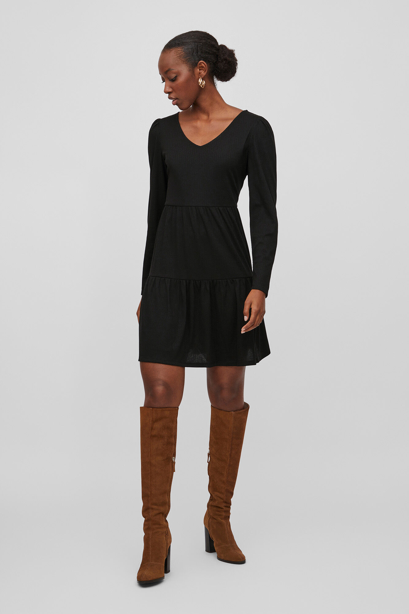 Vestido folgado - Preto