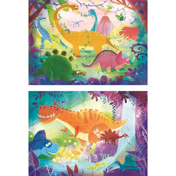 SuperColor 2x20 pièces - Dinosaures