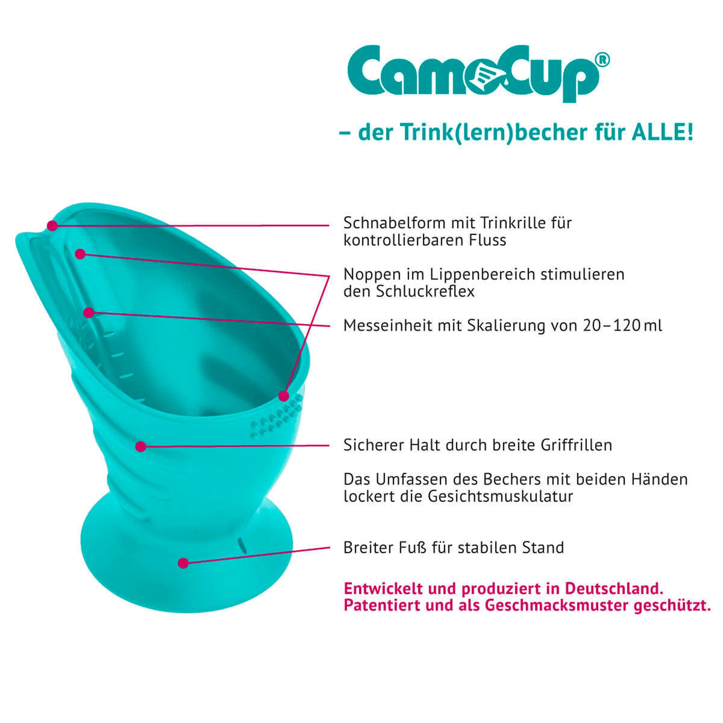 HOPPEDIZ® Trinklernbecher CamoCup anthrazit
