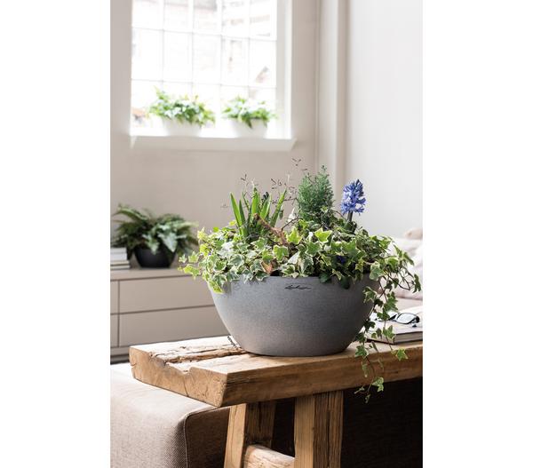 LECHUZA® Kunststoff-Schale 'Cubeto Stone',