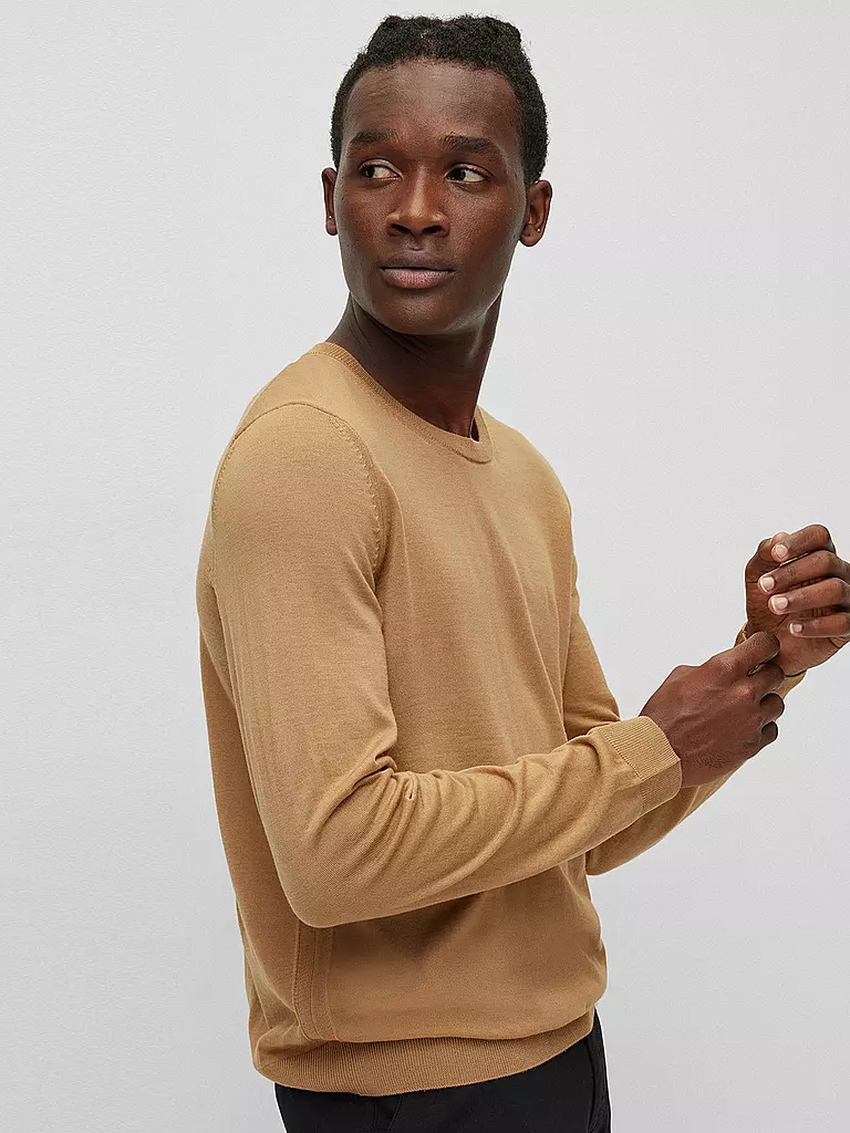 BOSS Pullover Slim Fit LENO-P camel