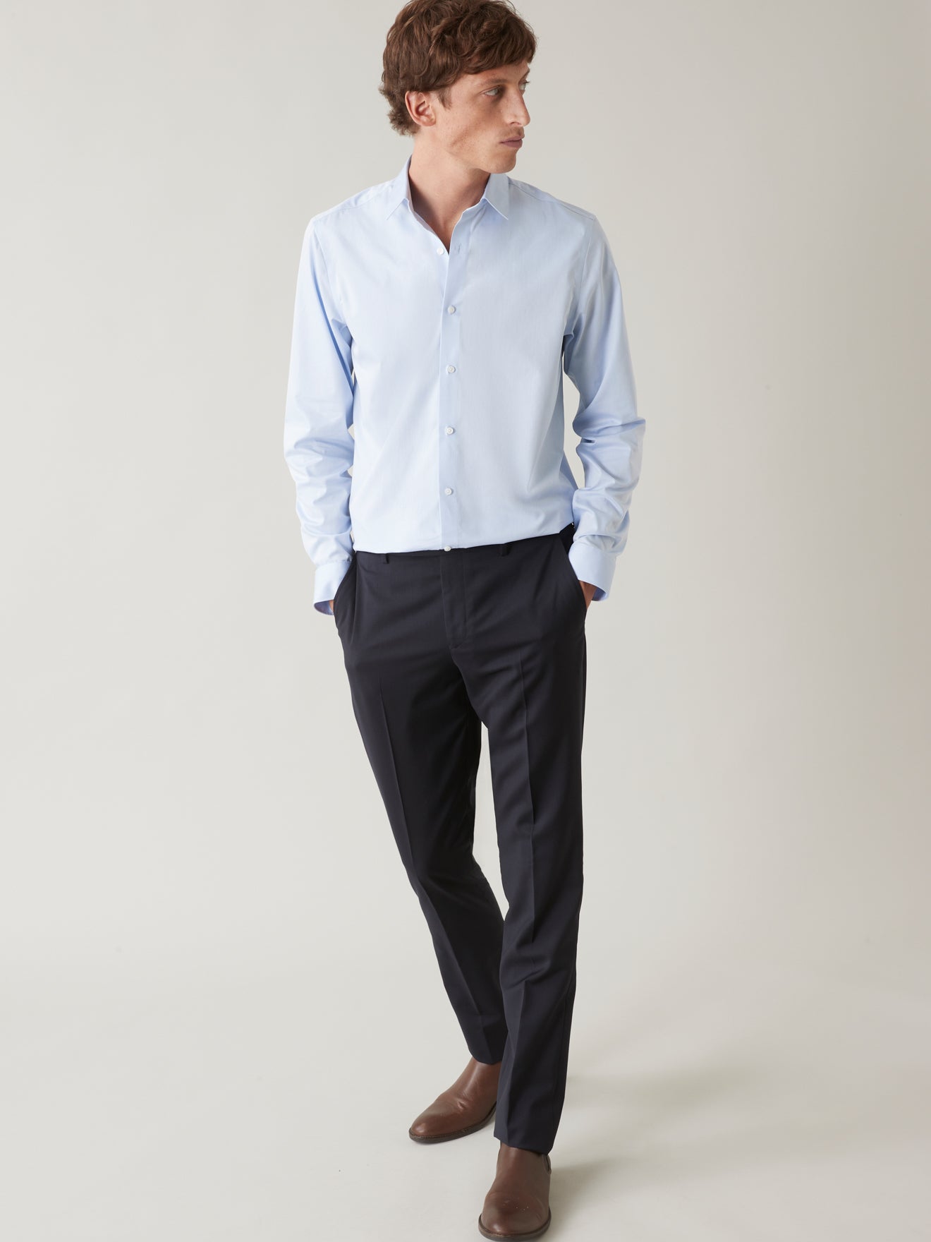 Chemise unie Regular Fit homme non iron