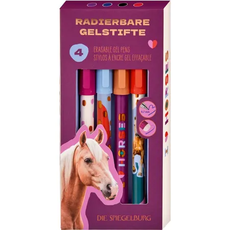 Die Spiegelburg Radierbare Gelstifte - I LOVE HORSES