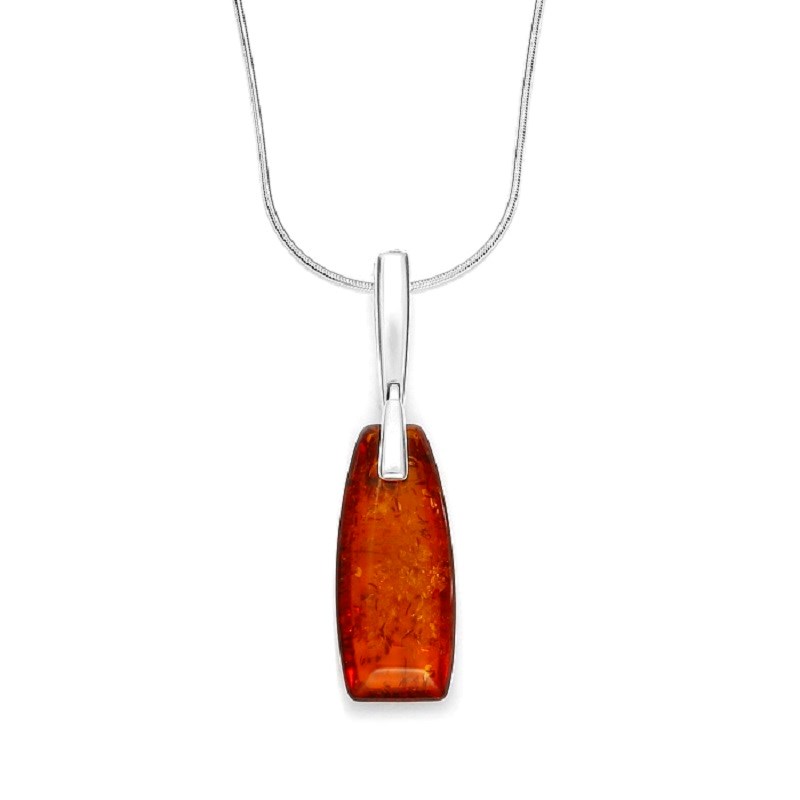 Collier pierre ambre