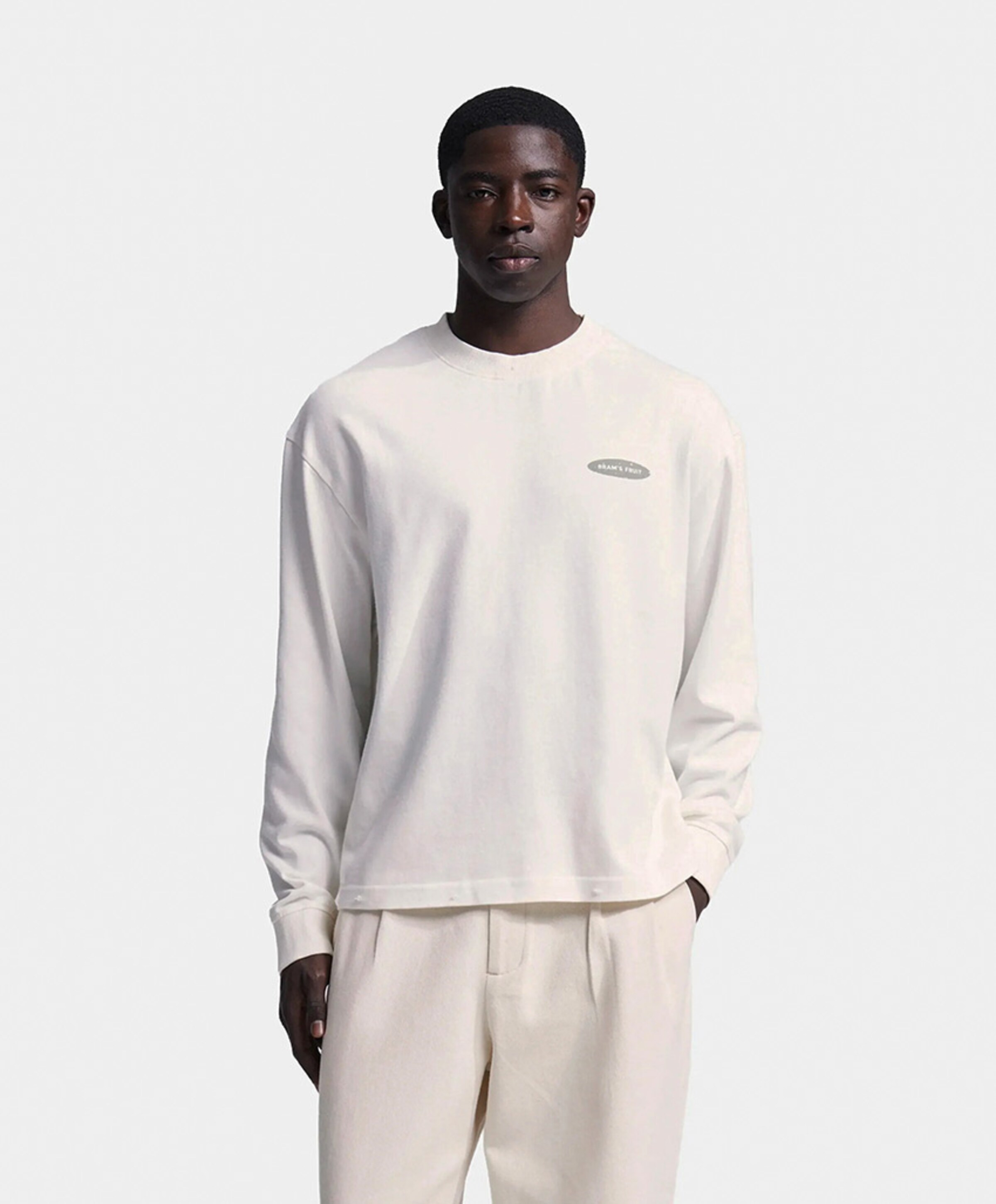 Bram's Fruit Heren longsleeve wit