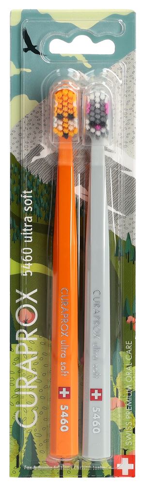 CURAPROX CS 5460 Fox and Bunny Edition 2024 Blist 2 Stk