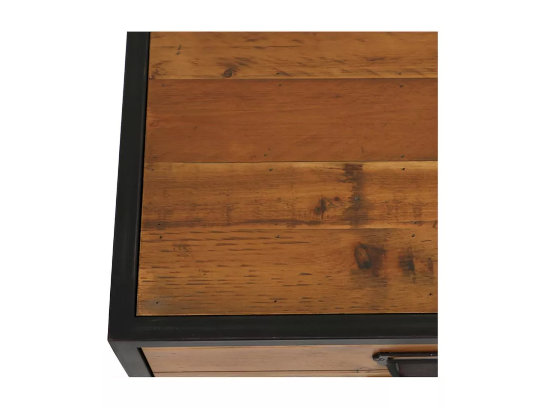 Meuble de rangement 2 tiroirs Bois-MDF Marron - Manufacture Interior's