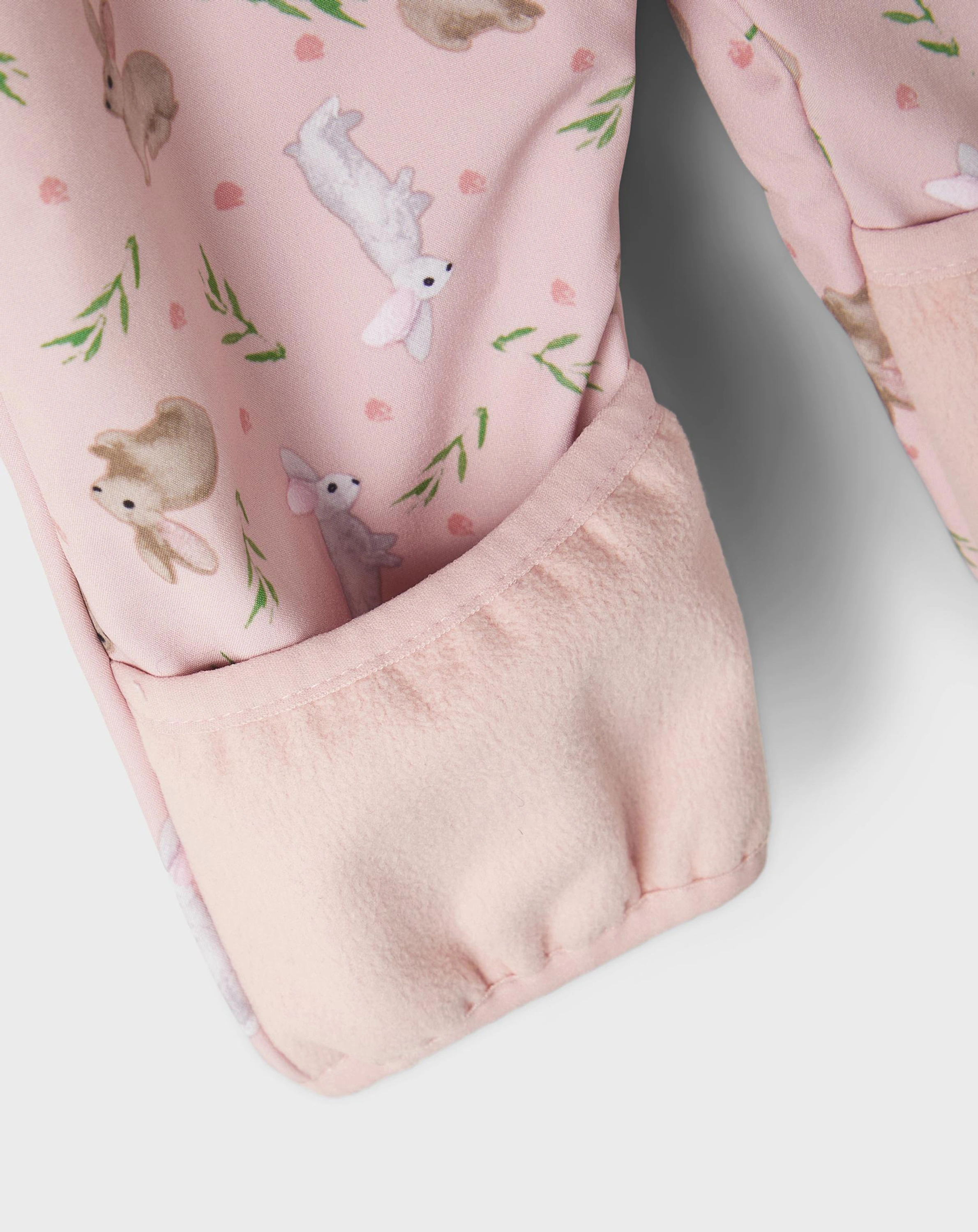 Softshelloverall NBFALFA - SMALL RABBIT in peachskin